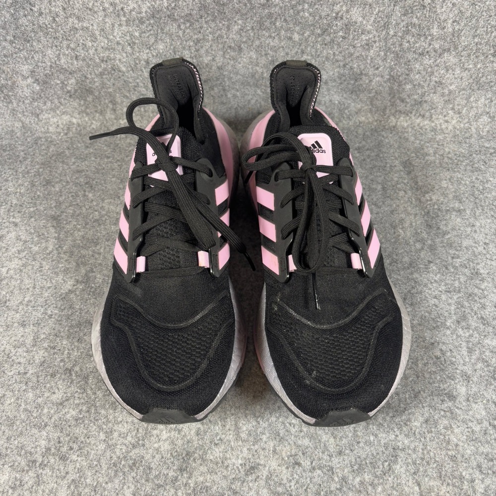 Adidas Ultraboost 22 Womens Size 8 Black Pink Running Shoes Sneakers HP2480
